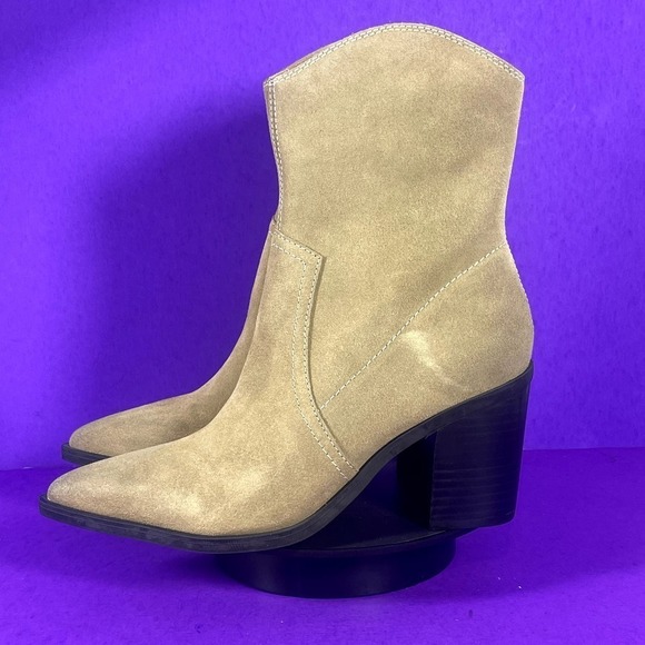 BP. Women's Tan Smoke Surina Western Bootie Shoe Size 8.5 - Picture 3 of 7